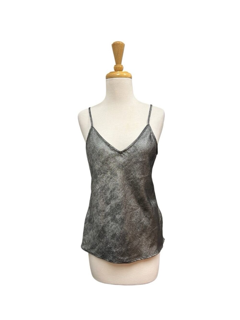 Brochu Walker Silver Metallic Ryen Tank Top Size S Small Camisole